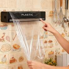 Kotak Pemotong Plastik Pembungkus dengan Pisau Geser Dua Sisi, Dispenser Pisau Geser, Tempat Penyimpanan Pemotong Foil, Organizer Magnetik yang Dapat Dipasang di Dinding untuk Meja Dapur, Memanggang, Membungkus Makanan, Plastik Pembungkus, Kertas Aluminium Foil, Memotong Gulungan Kertas, dan Akses Mudah untuk Penggunaan Sehari-hari. - MultiWarna - View 7