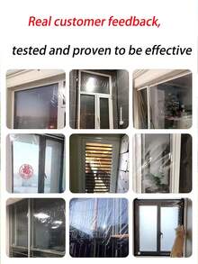 1PC Window Insulation Film, Winter Indoor Windproof And Warm Windows, Transparent Film, Screen Window, Door Curtain ﻿ - Winter Windproof Film - View 11