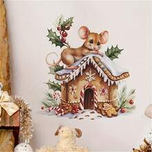 Animal Removable Self-Adhesive Wall Stickers, For Bedroom, Hallway, Living Room, Porch, Home Decor, Holiday Decor, Indoor Decor, Room Decor - View 3