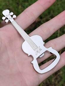 1pc Zinc Alloy Guitar-Shaped Beer Bottle Opener - View 1