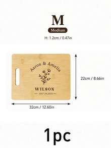 Custom Cutting Board, Rustic Personalized Cheese Board And Serving Tray For Kitchen And Dining Table, Customized Names And Date Keepsake, Customizable Gift For Couples, Wedding, Anniversary, Housewarming, Thanksgiving And Christmas - Style a - View 9