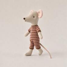 1 buah Jumpsuit Rajut Buatan Tangan Vintage Motif Tikus Kecil untuk Boneka Bayi, Hadiah Liburan - Boneka baju rajut - View 9