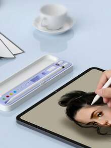 1pc Apple Pencil Storage Pen Case Compatible With Apple Pencil 1st/2nd Gen, Capacitive Pen Tip Adapter Accessory Pen Box, Fashionable Storage, Durable Protection, Compact And Portable, Suitable For IPad Tablet Pen, Convenient For Use Anytime And Anywhere, (Pen And Accessories Not Included) - Multicolor - View 7