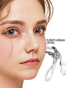 2/1pc Professional Toothed Eyelash Curler For Natural Curl And Long-Lasting Hold, Wide Angle Lash Curler And Shaping Tool, Suitable For Home Or Salon Use - Essential Makeup Beauty Tool, Suitable For Beginners, Eyelash Curling Tool - Multicolor - View 3