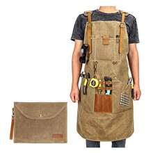 Solid Color Customized Logo Apron, Fashionable Wear-Resistant Fabric, Adjustable Design, Exquisite Workwear For Hair Salon, Restaurant, Milk Tea Shop, Coffee Shop, Server, Bakery, Cake Shop, Art Studio, Pottery Workshop, Home Kitchen, Garden, All Seasons - Multicolor - View 9