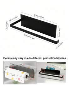 Magnetic Tissue Paper Holder, Bathroom Toilet Paper Rack, Towel Bar, Refrigerator Storage Shelf, Space-Saving Design, Easy To Install And Disassemble, Home Bathroom Decor, Kitchen Organization, Essential For Home And Office - Multicolor - View 8