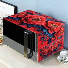 1pc Microwave Dust Cover, Home Oven Rack Dust Cover, Washable Dust Cover, Home Food Machine Dust Cover, Highly Attractive Kitchen Storage Cabinet Dust & Stain Cover - Full Coverage - View 7
