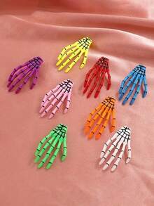 2pcs Kids Hair Accessories Halloween Hair Clips-Fun Design Side Clips,Suitable For Party, Holiday Decoration Hair Clips,Perfect For Top Hair Styling - Multicolor - View 9