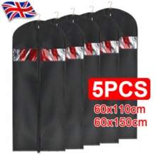 5 PCS Large Hanging Suit Bags Dress Coat Jacket Clothes Cover Dust Protector - UK-c390802 - View 4