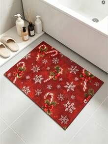 1 Buah Keset Selamat Datang Tema Natal, Karpet Kecil Penyerap Diatomit, Keset Lantai Anti Selip untuk Kompor, Mesin Kopi, Air, Bar, Meja, Dekorasi Rumah Natal Halloween, Keset Dalam dan Luar Ruangan untuk Pintu Depan dan Area Dapur - MultiWarna - View 6