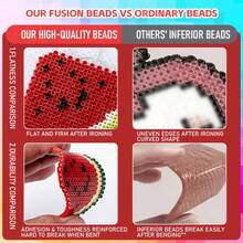 SMI Fine 17,000pcs 2.6mm Mini Fuse Beads Set With Tool Kit, Suitable For DIY Jewelry, Pixel Art, Handmade Decor And Creative Projects - Multicolor - View 4