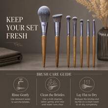 Pcs Professional Makeup Brush Set, Includes Foundation Brush, Powder Brush, Blush Brush, Concealer Brush, Eyeshadow Brush, Eyebrow Brush, Complete Makeup Tool Set, Travel Essential, Gift - Multicolor - View 8