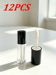 12/8/5pcs Mini Mouth Red Lip Glaze Bottle, 1.2ml Transparent Lipstick Container, Reusable, Suitable For Filling All Kinds Of Lip Gloss, Lipstick Tube Containers, Makeup Tools, Sub Bottled Travel Necessities - Multicolor - View 10