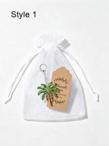 2d Acrylic Coconut Tree Keychain, Keychain, Middle Eastern, Arabic Exotic Style Pendant, Bag Hanging Birthday Gift, Ramadan, National Day - Multicolor - View 19