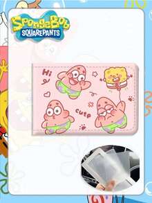 SpongeBob SquarePants Dompet Tempat Kartu Karakter Kartun Lucu, Kulit PU Lipat Ganda untuk Kartu Identitas dan Kartu Kredit, Kotak Penyimpanan Kartu Ringan Portabel, Cocok untuk Anak Laki-laki dan Perempuan untuk Penggunaan Sehari-hari. - MultiWarna - View 12