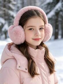 Autumn/Winter Korean Style Heart Plush Earmuffs For Women, Cute Anti-Freeze Warm Ear Covers, Ear Protection Warmer - Multicolor - View 4