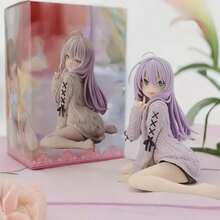 1pc/Wandering Witch: The Journey Of Elaina Figure Sitting Pose Sweater Dress Rena Looking Back Anime 2D Beautiful Girl Ornament - Multicolor - View 4