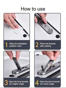 1pc Adjustable And Foldable Laptop Stand, Keyboard Stand, Tablet Stand, Heat Dissipation Design, Adjustable Height, Improved Visual, Lightweight Material, Suitable For Home, Office, Dorm, Car Travel | Holiday Gift - View 7