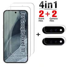 4pcs Set Compatible With Google Pixel 10 A/Pixel 10pro Fold/Pixel 10/Pixel 10pro/Pixel 11 XL/Pixel 11 Pro/Pixel 11 Pro XL Phone Safety, 2 Screen Tempered Glass Protectors + 2 Camera Lens Tempered Glass Protectors, Bubble-Free Device Protection, Fashion Design, Perfect Fit, Durable Glass, High-Quality Protective Film, Phone Screen Protector, Tempered Glass Protector, With Unlock Function. - Clear - View 18