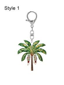 2d Acrylic Coconut Tree Keychain, Keychain, Middle Eastern, Arabic Exotic Style Pendant, Bag Hanging Birthday Gift, Ramadan, National Day - Multicolor - View 11