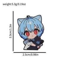 Bộ ghim cài ve áo tráng men nhân vật Anime EVA Q, huy hiệu cài áo hoạt hình dễ thương trang trí ba lô và quần áo, quà tặng cho fan - Nhiều màu - Xem 15
