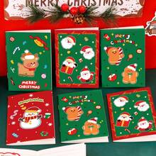 4 Christmas Mini Pocket Notebooks Shipped In Random Colors, Featuring Santa Claus, Snowman, And Reindeer Designs, Perfect For Holiday Parties And As Decorative Writing Notebooks Or Gifts. - A - View 6