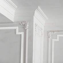 1m/39.37in Flexible Self-Adhesive Decorative Wall Trim, Vinyl Edge Molding Strip, Ceiling Decorative Line, Wall Edge Decorative Line, Peel And Stick Design, DIY Home Decor, Suitable For Cabinets And Mirror Frames - A - View 9