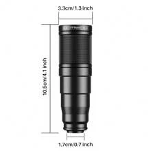 APEXEL 4-In-1 Phone Lens Kit, 22X Telephoto + Fisheye + Macro + Wide-Angle Lenses, Portable Monocular For Hiking, Concerts, Sightseeing & More. - View 3