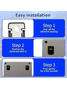 1 Pair Plastic Laptop Stand, Invisible Adhesive Laptop Riser, Foldable Portable Laptop Stand, Ergonomic Computer Desktop Stand, Keyboard Support - Material: Plastic - View 4