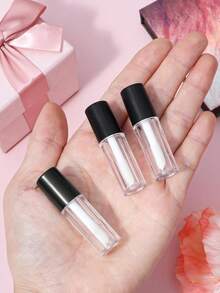 12/8/5pcs Mini Mouth Red Lip Glaze Bottle, 1.2ml Transparent Lipstick Container, Reusable, Suitable For Filling All Kinds Of Lip Gloss, Lipstick Tube Containers, Makeup Tools, Sub Bottled Travel Necessities - Multicolor - View 4