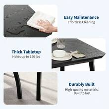 Dining Table & Chair Sets - Black - View 5