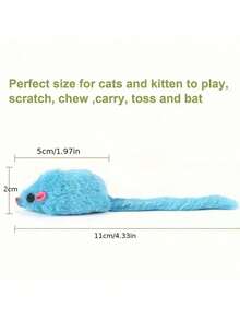1pc/12pcs Colorful Small Mouse Cat Interactive Self-Entertainment Toy Cat Toy Pet Toy Random Color Pet Accessories Pet Toy - Multi-color - View 7