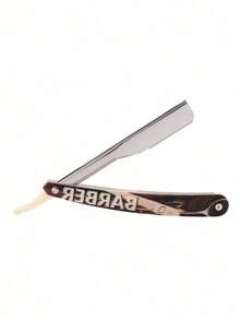 Classic Printed Folding Barber Straight Razor Holder,Retro Shaving Razor Handle For Hair Salon,Blade Not Include - Multicolor - View 12