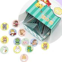 120pcs Mini Round Waterproof Bandages, Cartoon Pattern, Breathable & Hypoallergenic, Skin-Friendly & Gentle, Easy To Apply & Removable, Random Pattern, Suitable For First Aid Kit - Multi-color - View 13