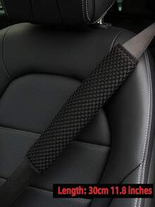 1pc Embroidered Fabric Car Seat Belt Shoulder Pad, Breathable Extended Protective Cover, Suitable For Cars And Trucks, Available In 30cm, 50cm, 75cm Lengths, Comfortable Car Interior Safety Accessory - Multicolor - View 8