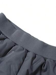 1pc Tween Boys' Simple Casual Thermal Lined Thick Warm Anti-Cold Winter Long Pants, Children's Trousers, Autumn/Winter - Dark Grey - View 6