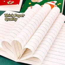 4 Christmas Mini Pocket Notebooks Shipped In Random Colors, Featuring Santa Claus, Snowman, And Reindeer Designs, Perfect For Holiday Parties And As Decorative Writing Notebooks Or Gifts. - A - View 9