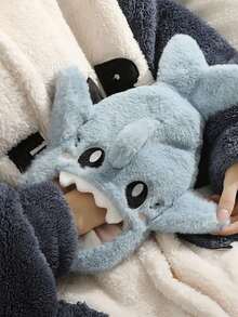 1pc Cute Plush Shark Hand Warmer, Soft Cartoon Animal Handbag, Comfortable Winter Warm Accessory, Suitable For Home, Office, Dorm, Travel And Seasonal Gift - Multiple Styles - View 4