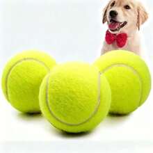 2pcs Dog Toys Elastic Tennis Balls For Small, Medium And Large Dogs, Chew Resistant Rubber Training Balls, Pet Supplies - Green - View 5