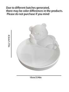 Vigour Summer Cute Bear Jewelry Storage Tray, Key & Small Item Holder, Bedroom & Living Room Desktop Decor, Home Organization, Suitable For Small Objects, Commemorative Gift, Halloween & Christmas Gift, Best Choice - Multicolor - View 10