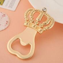 Crown Bottle Opener Wedding Gift, Party Gift, Baby Shower Birthday Party Decoration, Alloy Metal - View 3