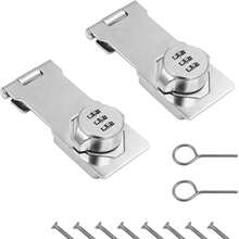 1pc Combination Padlock, Security Lock, Metal 3-Digit 3-Inch Combination Lock, Suitable For Cabinets, Wardrobes, Pet Doors, Mailboxes, Drawers - CC - View 2