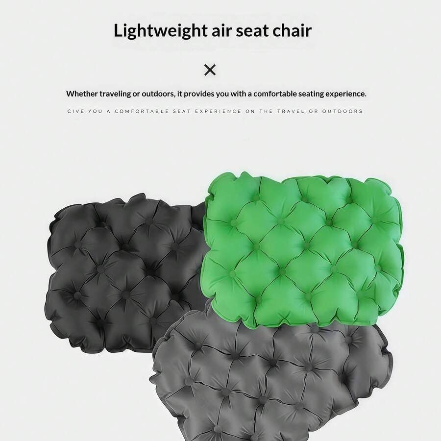 1PC Ultra Light Inflatable Seat Cushion, Portable TPU Nylon Camping Sitting Pad, Waterproof Anti-Moisture Chair Pad For Outdoor Picnic Office - Outdoor Inflatable Seat Cushion - View 1