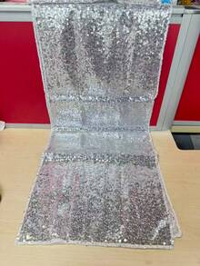 180*30cm 金色/銀色/粉色/亮片桌旗，奢華水鑽復古風，適用於聖誕節、婚禮及各種宴會，1件 - 3 YEARS - 查看 7