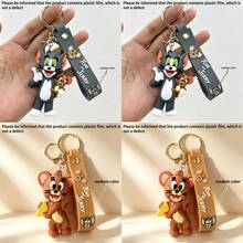 Warner Bros Cartoon Cute Exquisite Cartoon Couple Gift Keychain Backpack Pendant Souvenir Small Gift Backpack Pendant Cute Bag Pendant Portable Keychain Travel Accessory Unisex Bag Pendant Cute Exquisite Small Gift - Multicolor - View 16