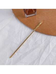 2/1pc Elegant Vintage Luxury Metal Straight Hair Stick, Minimalist Hollow Multi-Functional Hair Accessory, Hair Clip Hair Bun Hair Pin, Daily - Multicolor - View 8