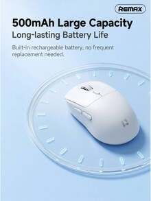 REMAX Bluetooth 5.0 + 2.4G Dual-Mode Wireless Mouse | 35-Hour Battery Life | 10m Stable Transmission | 65g Lightweight Design | Compatible With PC, Laptop, And Tablet - View 7
