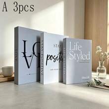 2/3pcs Home Fashion Realistic Book Decor, Luxury Decorative Books, Living Room Decor, Home Decor, Coffee Table Books, Modern Fashion Decorative Books, Stackable Display Books, Hotel Decor, Gift - Decor Book - View 6