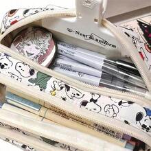1 hộp bút dây rút Snoopy dễ thương, túi cầm tay đựng văn phòng phẩm nhiều ngăn dung tích lớn, túi lưu trữ đa năng nhẹ, quà tặng lý tưởng cho tựu trường, sinh nhật, Halloween và Giáng sinh - Nhiều màu - Xem 4