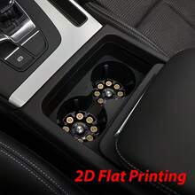 2pcs Car Cup Holder Coasters, Cool Wheel Pattern Rubber Coasters, 2.75 Inch Universal Size Non-Slip Rubber Pads, Men's Car Cup Holder Sticker Decoration, Dad's Special - A - View 4